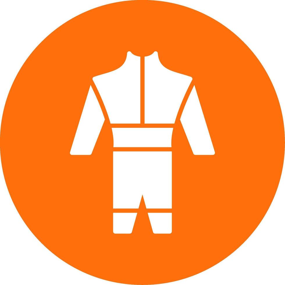 Wetsuit Multi Color Circle Icon vector