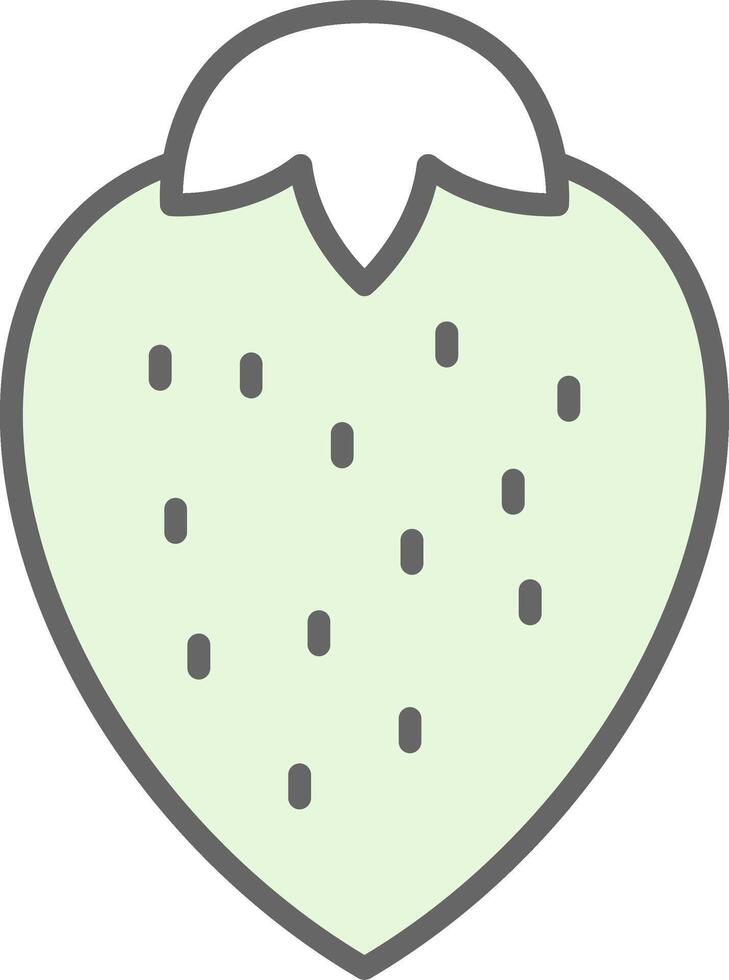 fresas relleno icono diseño vector