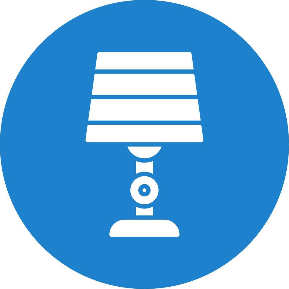 Lamp Multi Color Circle Icon vector