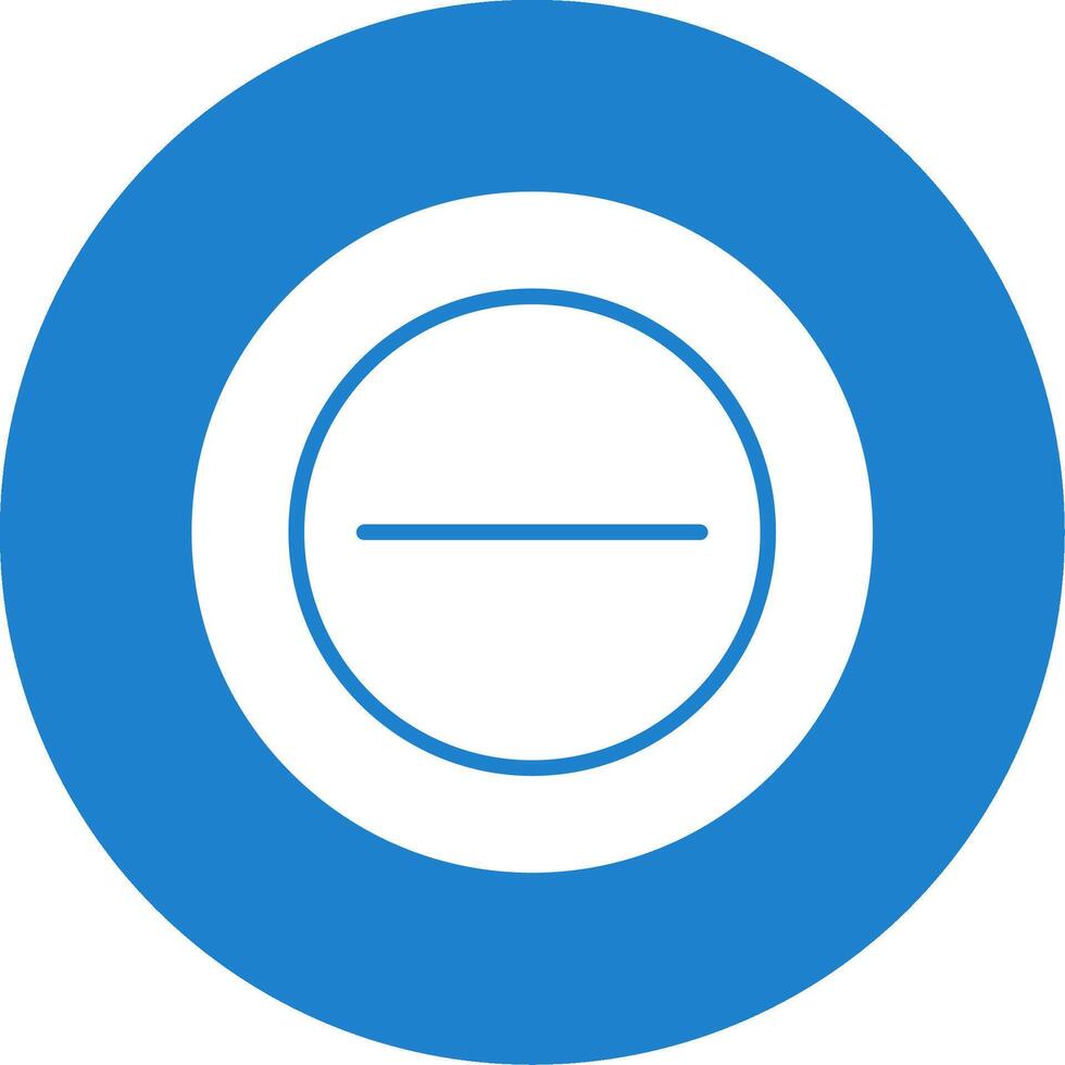 Minus Multi Color Circle Icon vector
