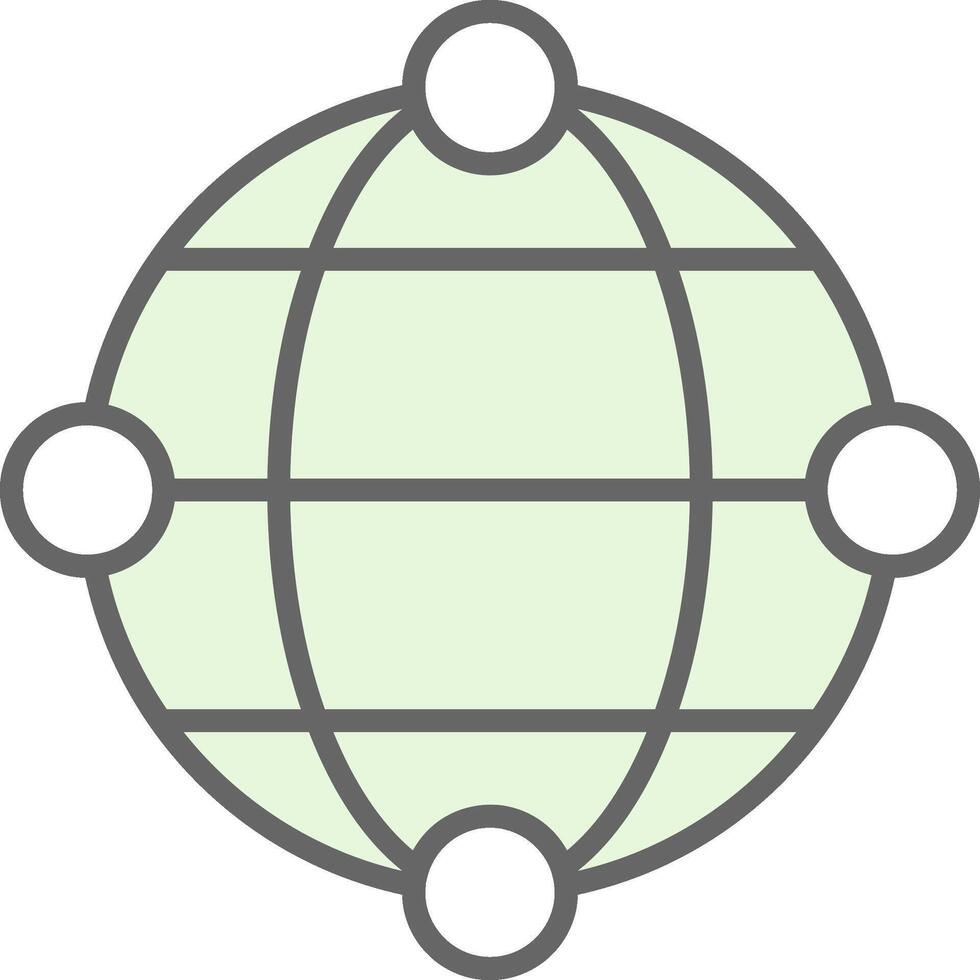 Internet Fillay Icon Design vector