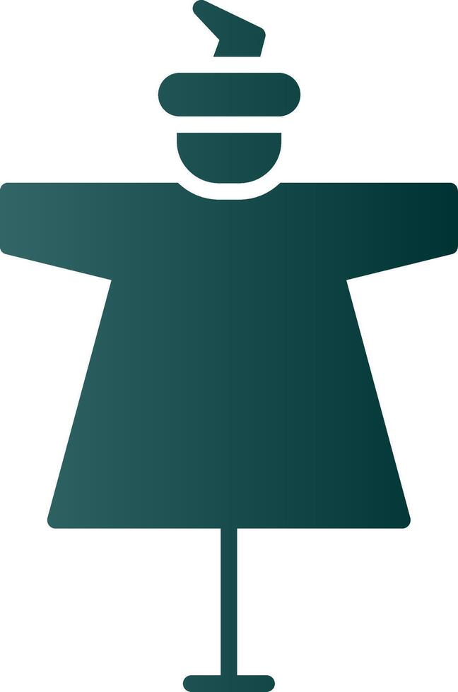 Scarecrow Glyph Gradient Icon vector