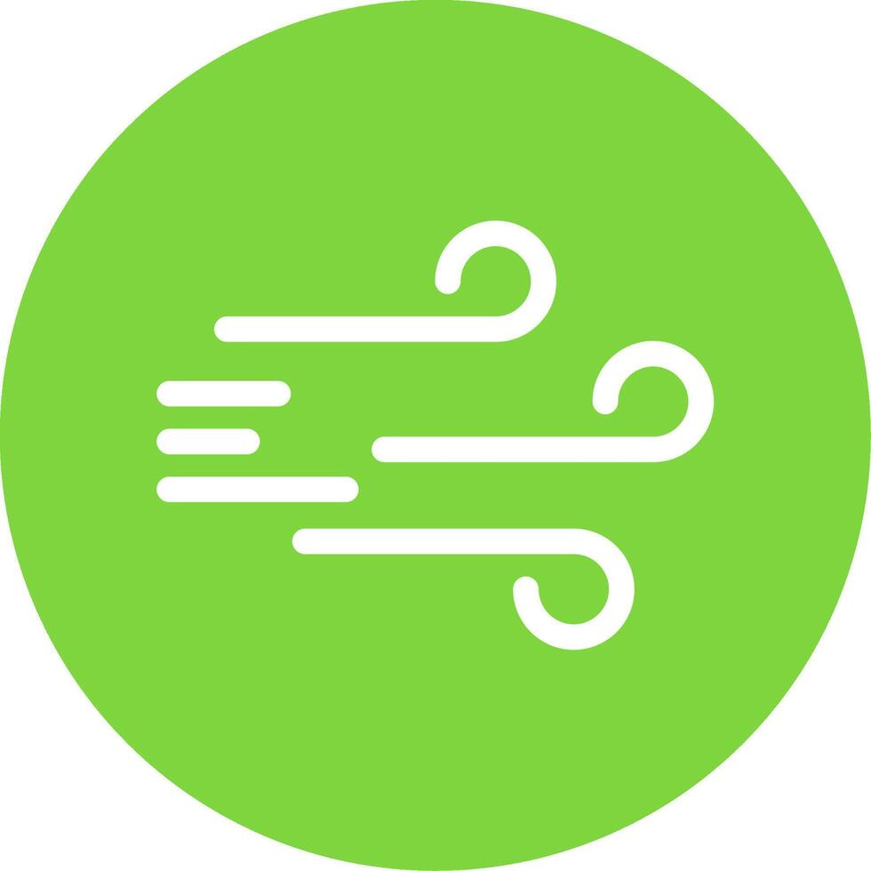 Windy Multi Color Circle Icon vector