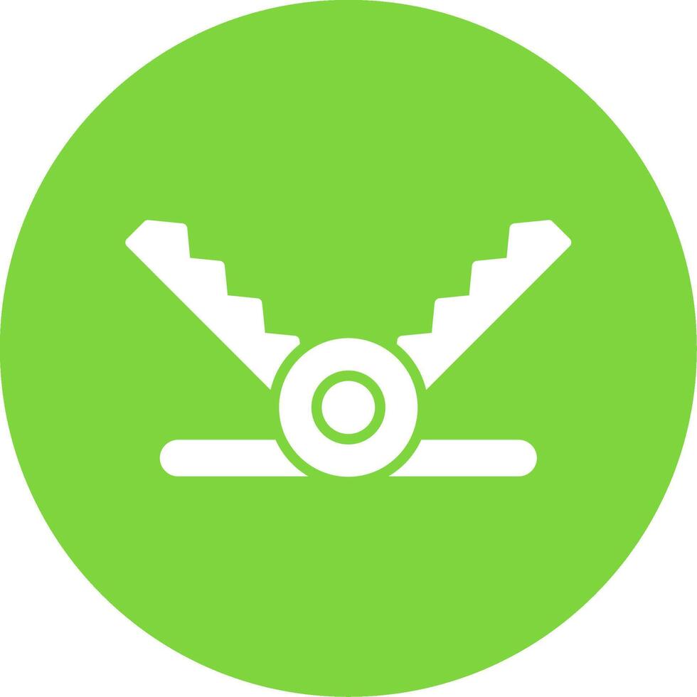 Trap Multi Color Circle Icon vector
