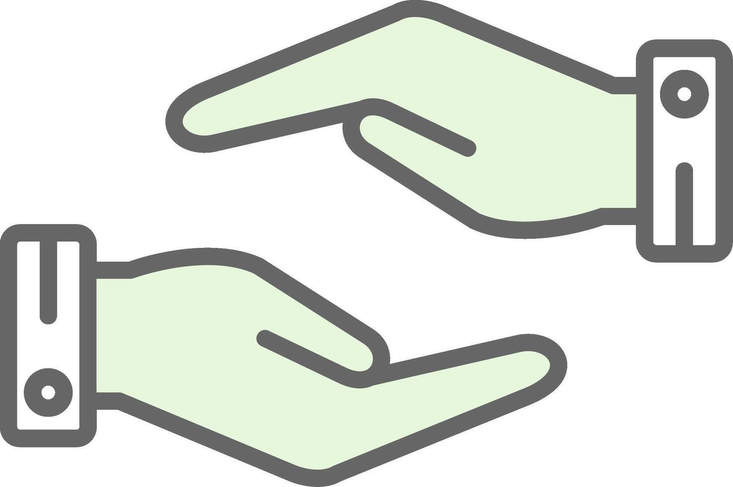 Support Hands Gesture Fillay Icon Design vector