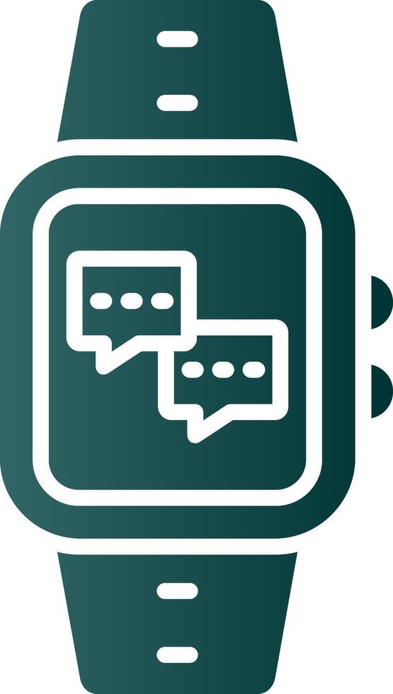 Messages Glyph Gradient Icon vector