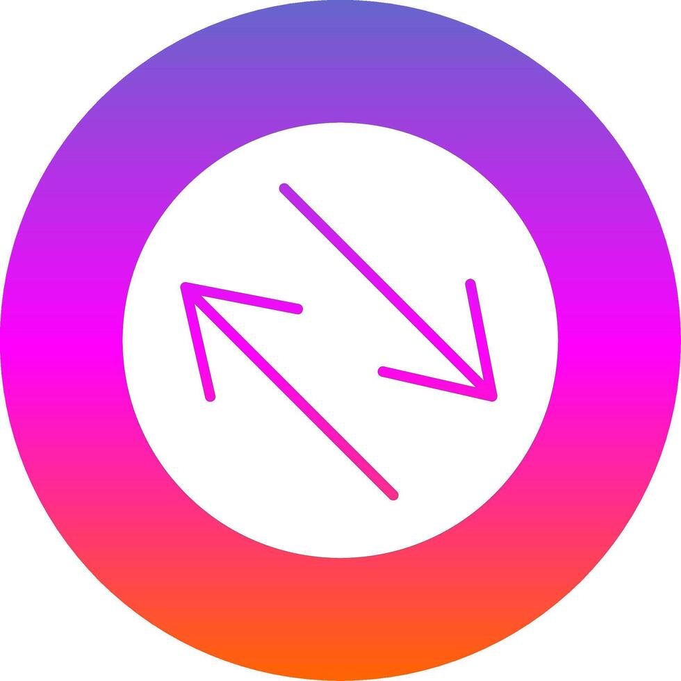 Swap Glyph Gradient Circle Icon Design vector