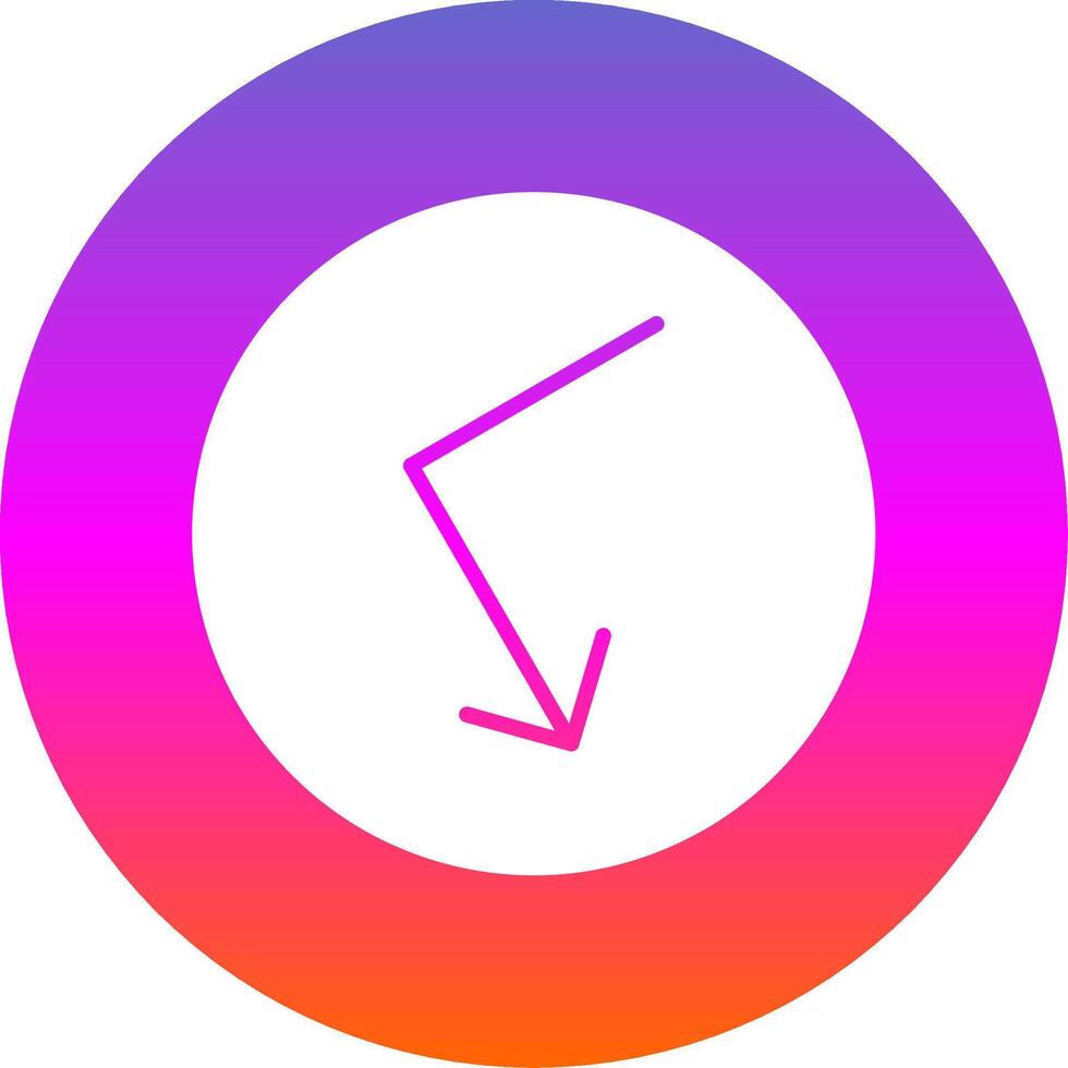 Bounce Glyph Gradient Circle Icon Design vector