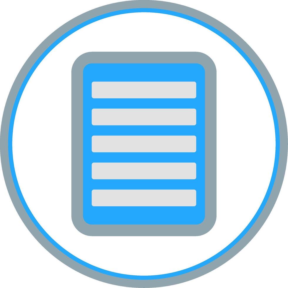 Note Flat Circle Icon vector