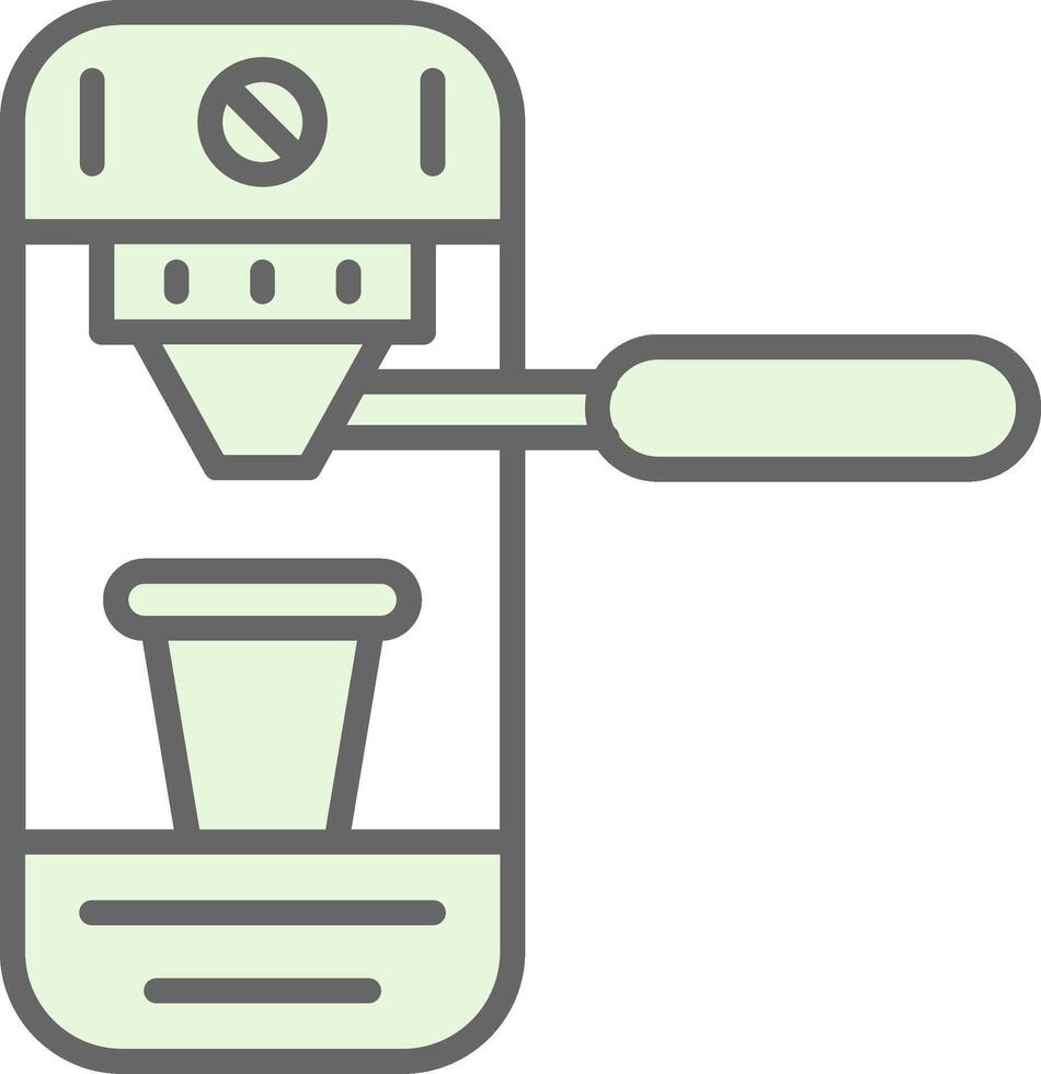 Coffee Machine Fillay Icon Design vector