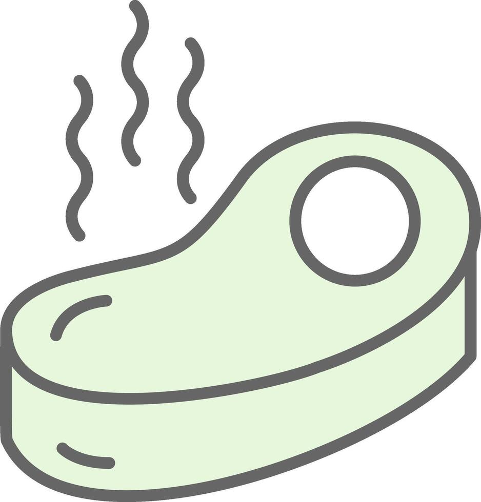 Steak Fillay Icon Design vector