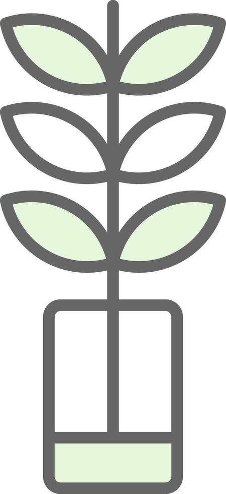 Plant Fillay Icon Design vector