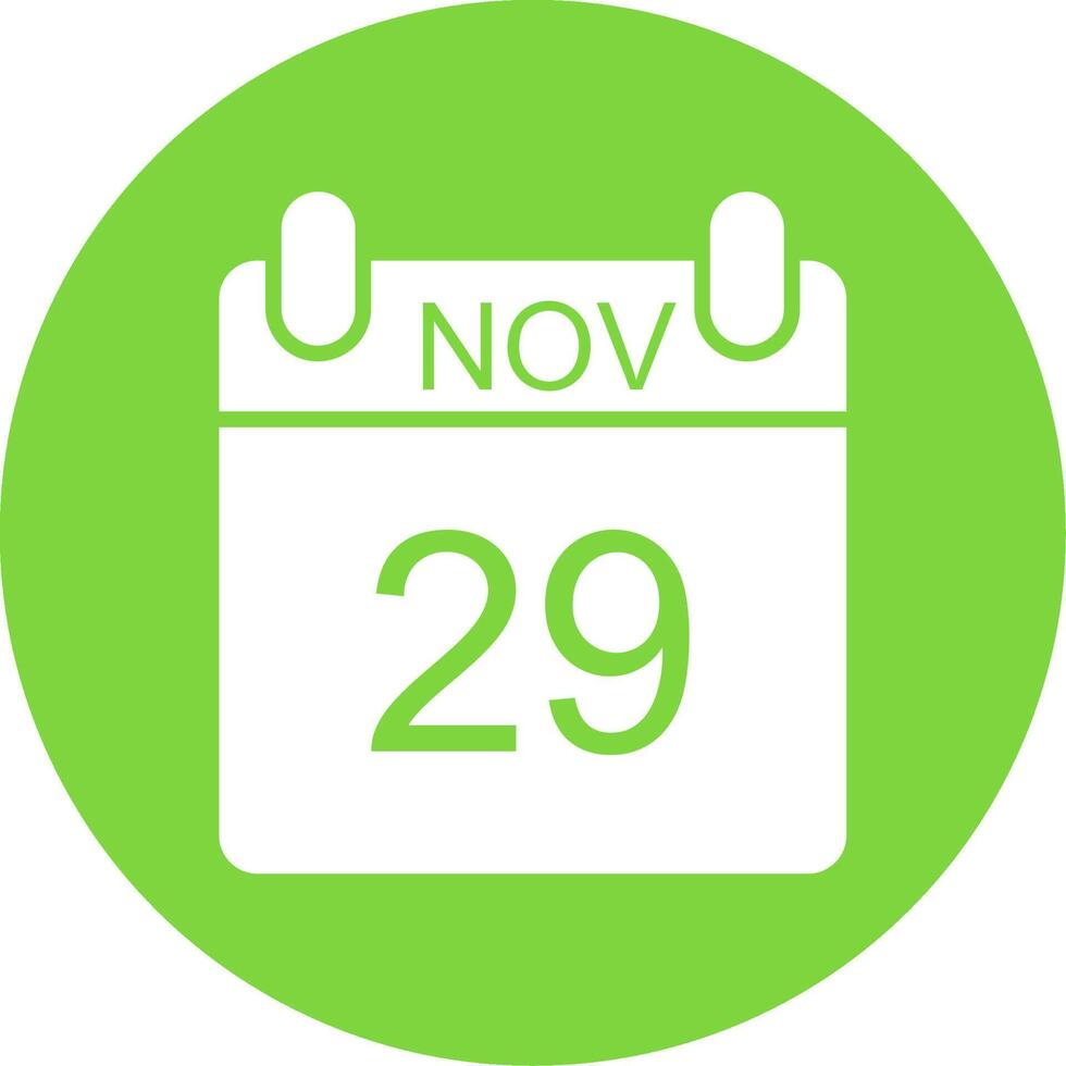 November Multi Color Circle Icon vector