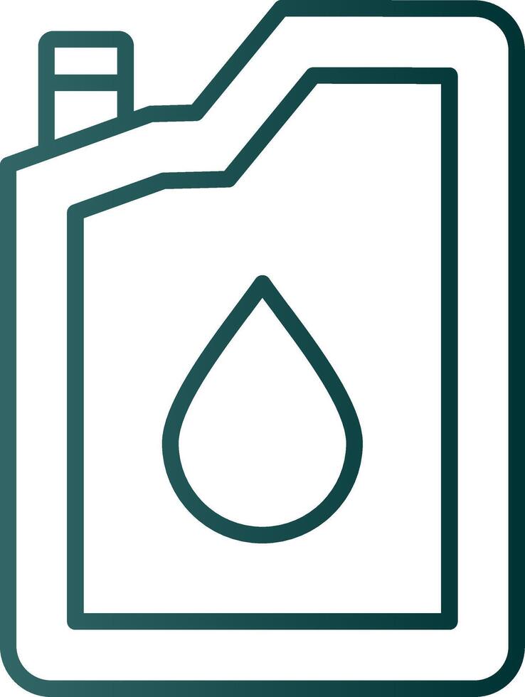 Oil Change Line Gradient Icon vector
