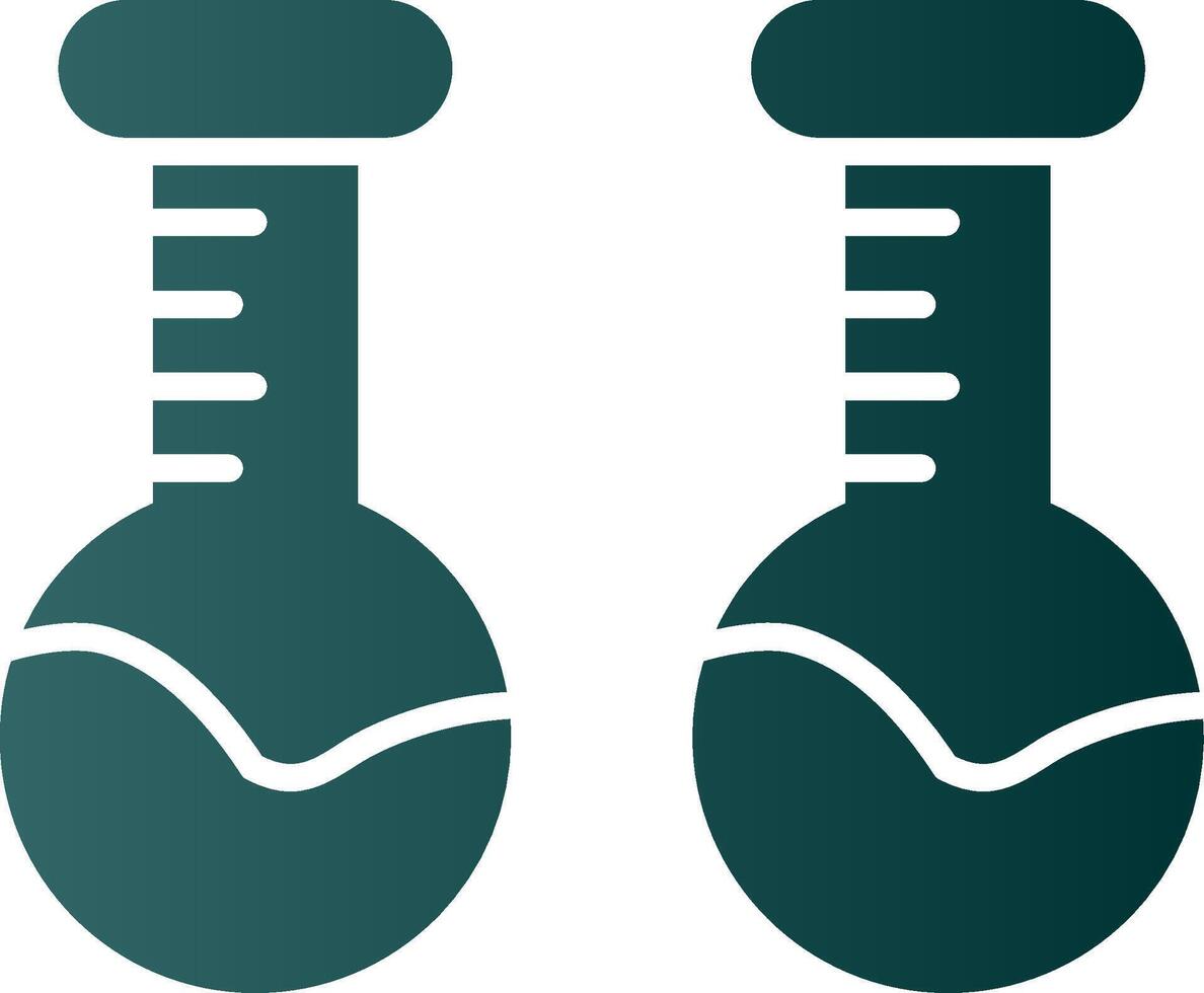 Volumetric Flask Glyph Gradient Icon vector