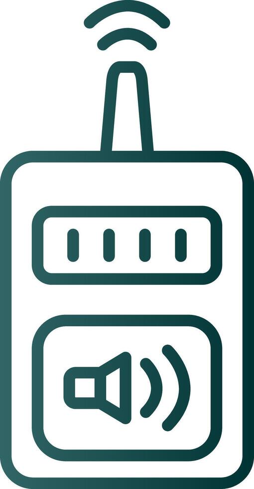 Device Line Gradient Icon vector