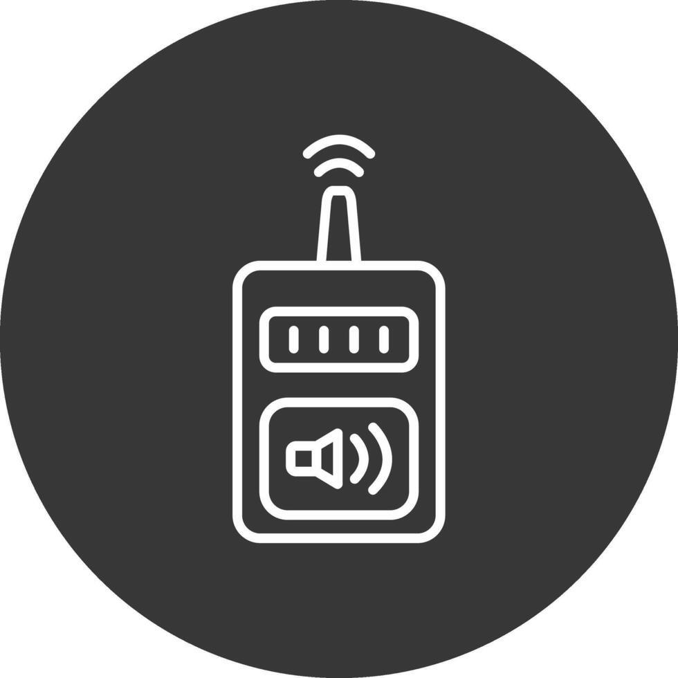 Device Line Inverted Icon Design vector