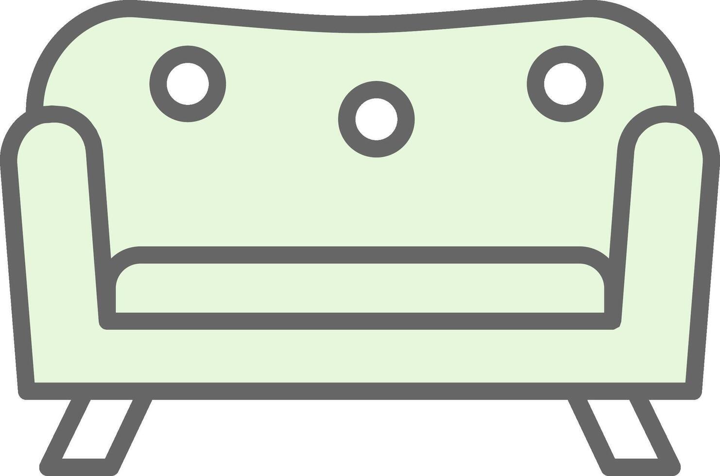 Sofa Fillay Icon Design vector