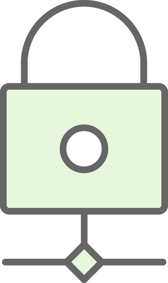 Multikey Security Fillay Icon Design vector