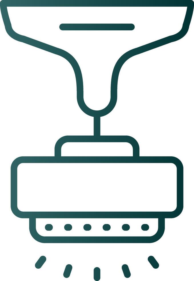 Lamp Line Gradient Icon vector