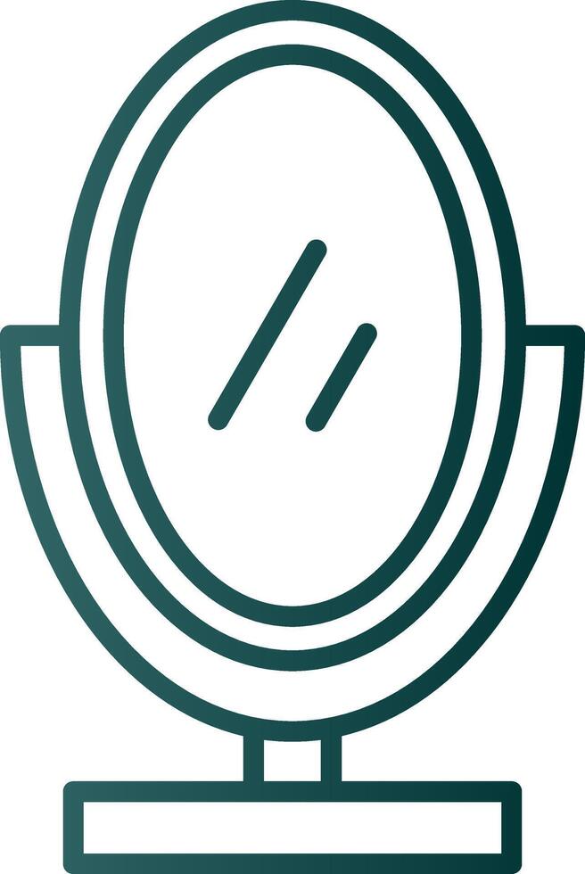 Mirror Line Gradient Icon vector