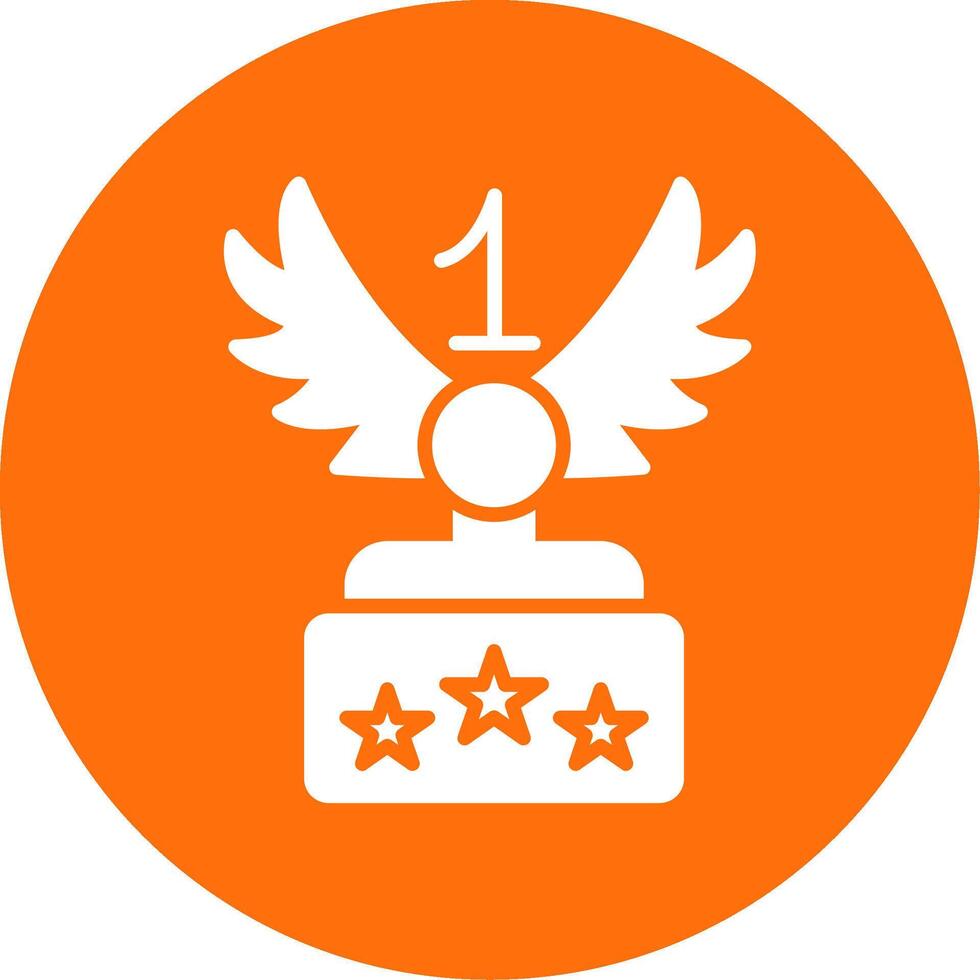 Wings Multi Color Circle Icon vector