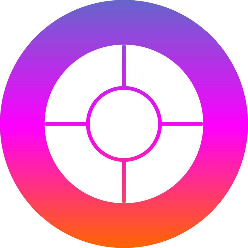 Color Wheel Glyph Gradient Circle Icon Design vector