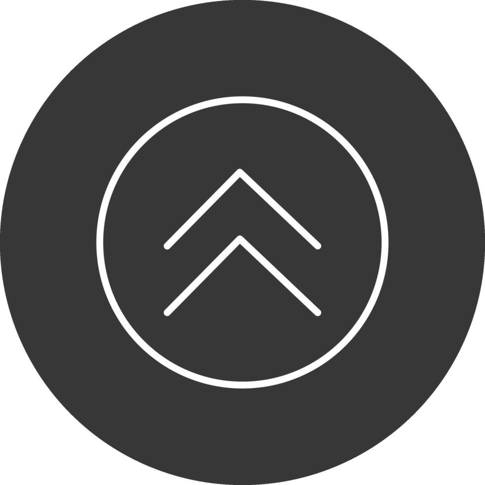 Chevron Line Inverted Icon Design vector