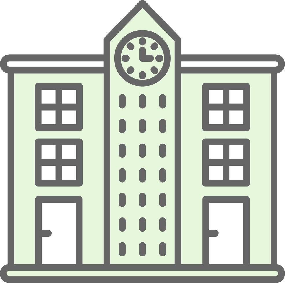 Skyscrapers Fillay Icon Design vector