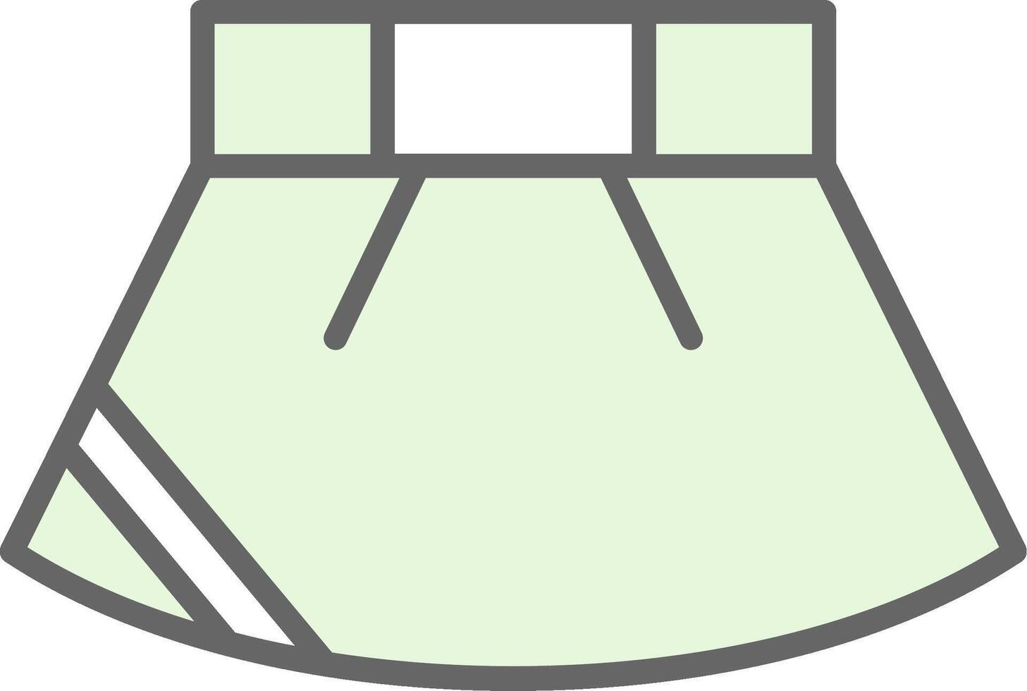 Skirt Fillay Icon Design vector