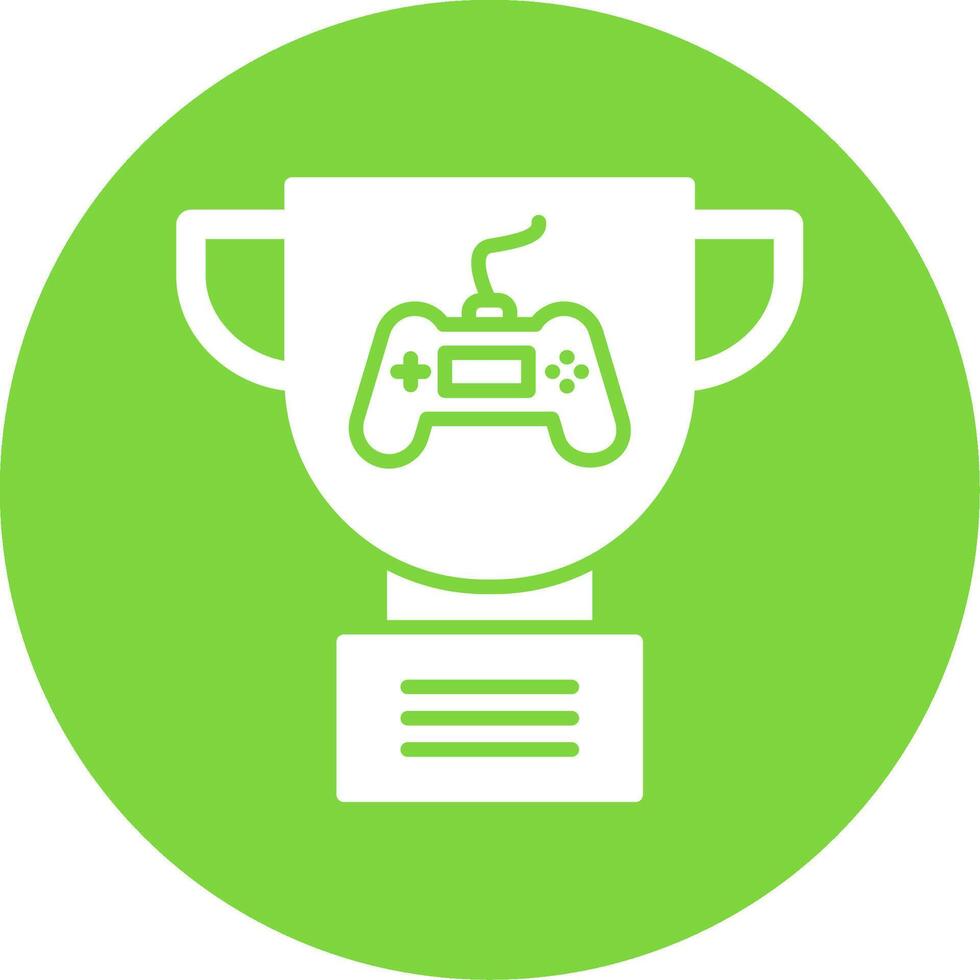 Trophy Multi Color Circle Icon vector
