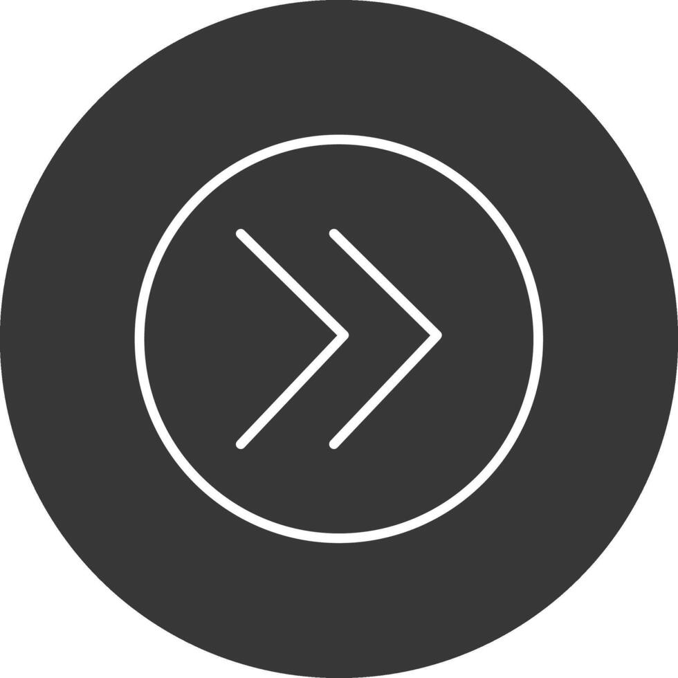Chevron Line Inverted Icon Design vector