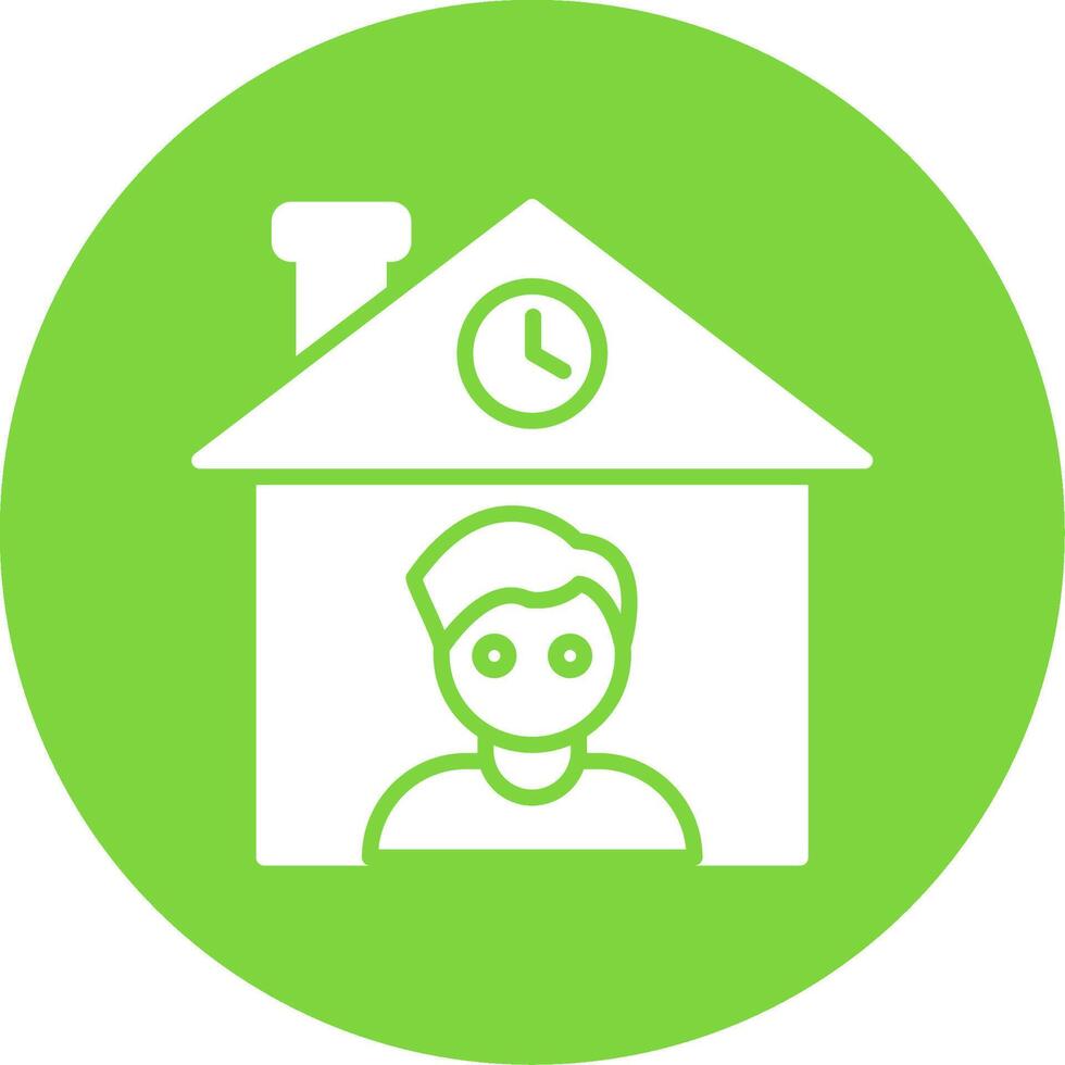 Home Owner Multi Color Circle Icon vector