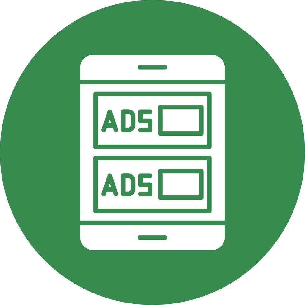 Ads Campaign Multi Color Circle Icon vector