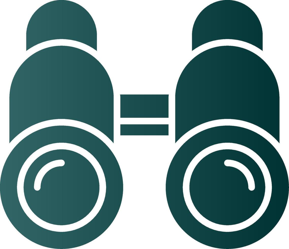 Binoculars Glyph Gradient Icon vector