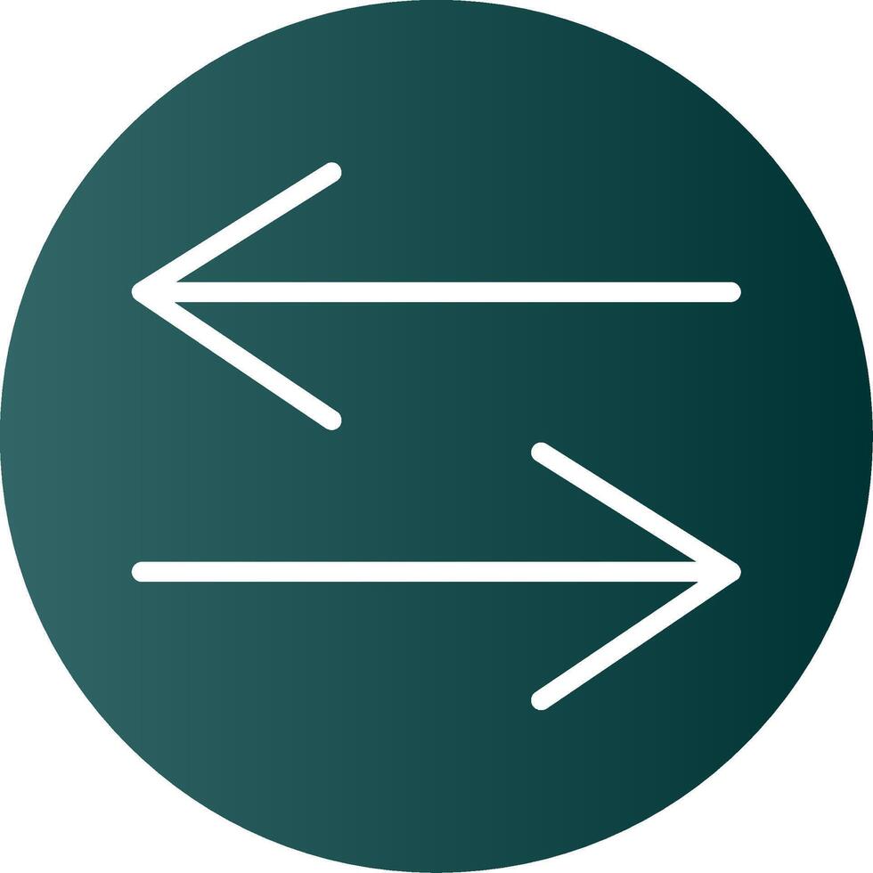 Swap Glyph Gradient Icon vector