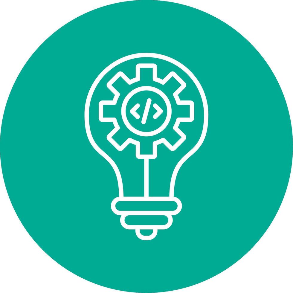 Idea Multi Color Circle Icon vector