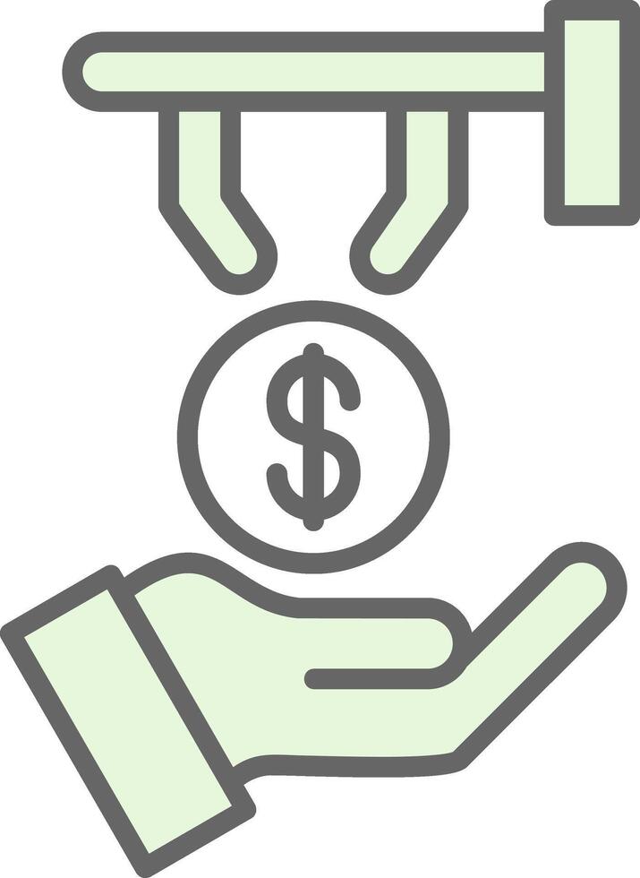 Money Back Guarantee Fillay Icon Design vector
