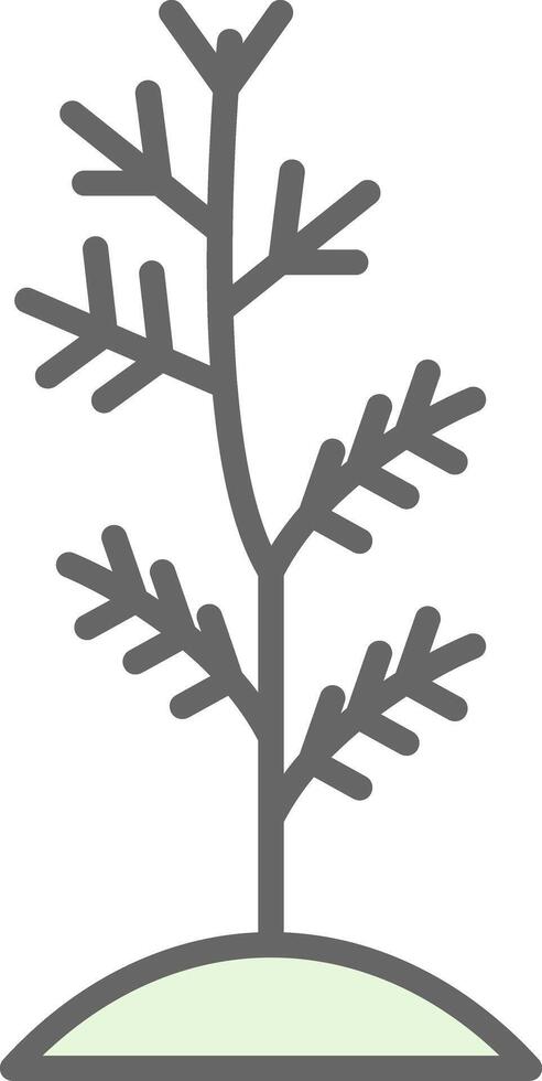 Plant Fillay Icon Design vector