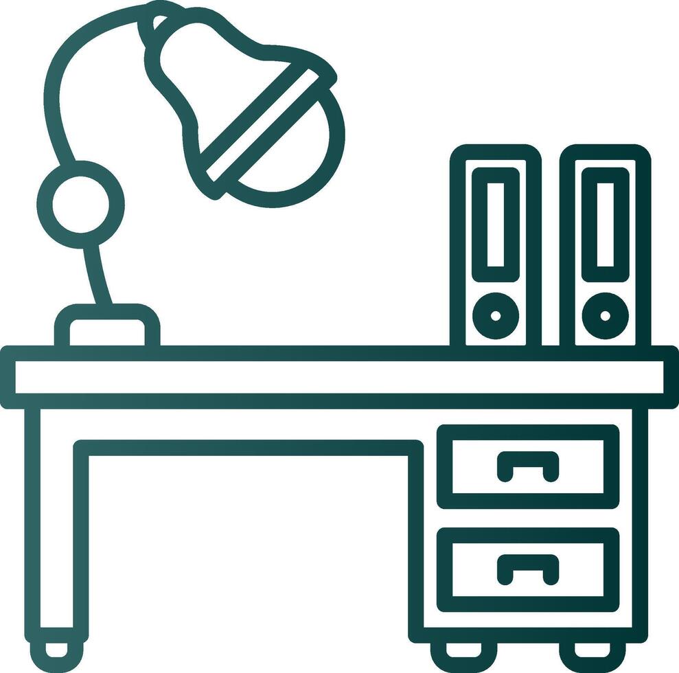 Workspace Line Gradient Icon vector