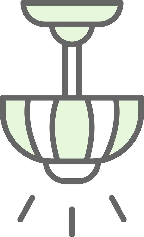 Lamp Fillay Icon Design vector
