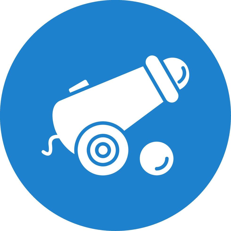 Cannon Multi Color Circle Icon vector