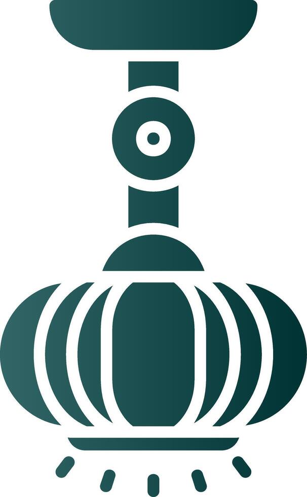 Lamp Glyph Gradient Icon vector