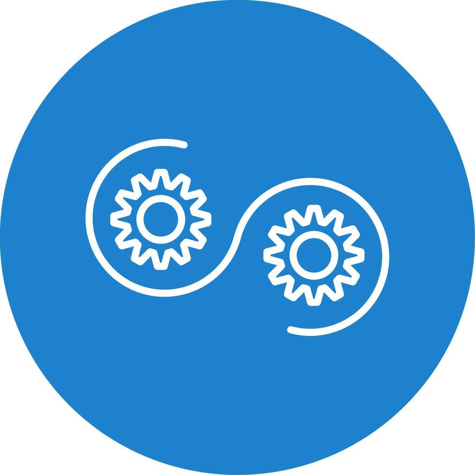 Devops Multi Color Circle Icon vector