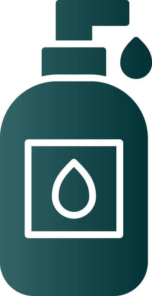 Liquid Soap Glyph Gradient Icon vector