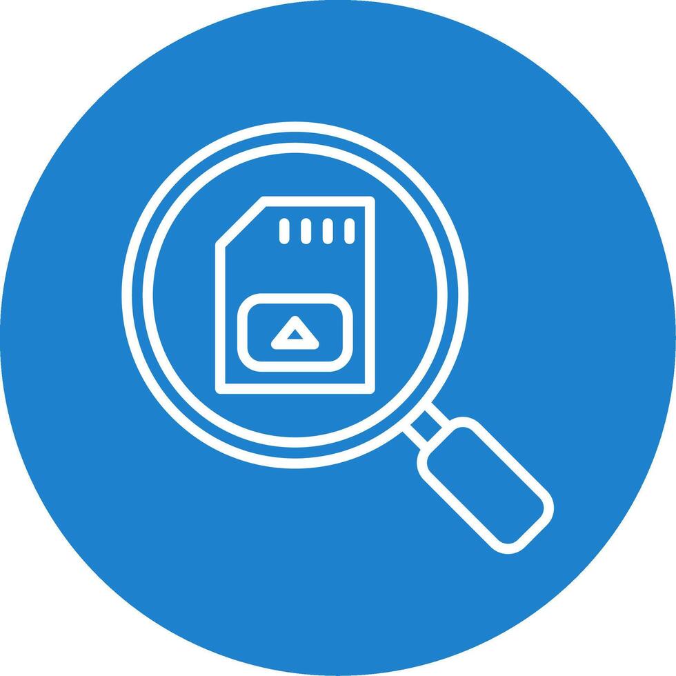 Sd Card Multi Color Circle Icon vector