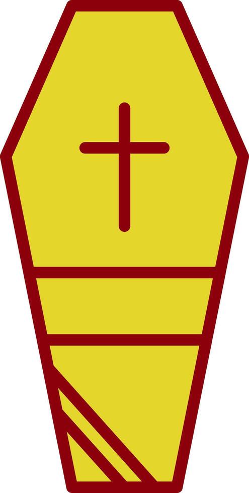 Coffin Vintage Icon Design vector