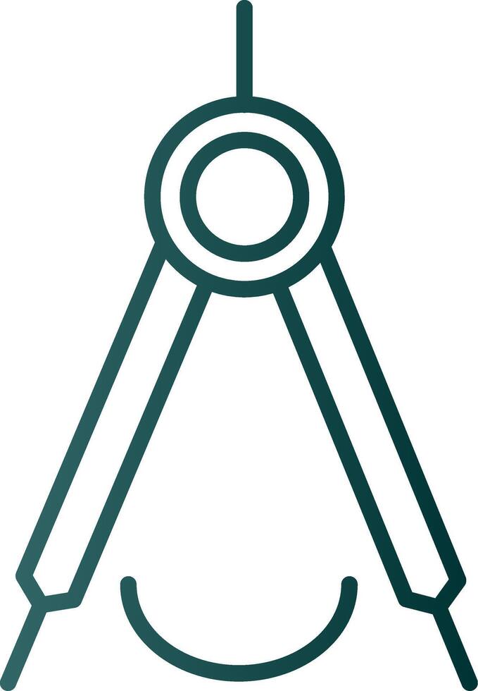 Precision Line Gradient Icon vector