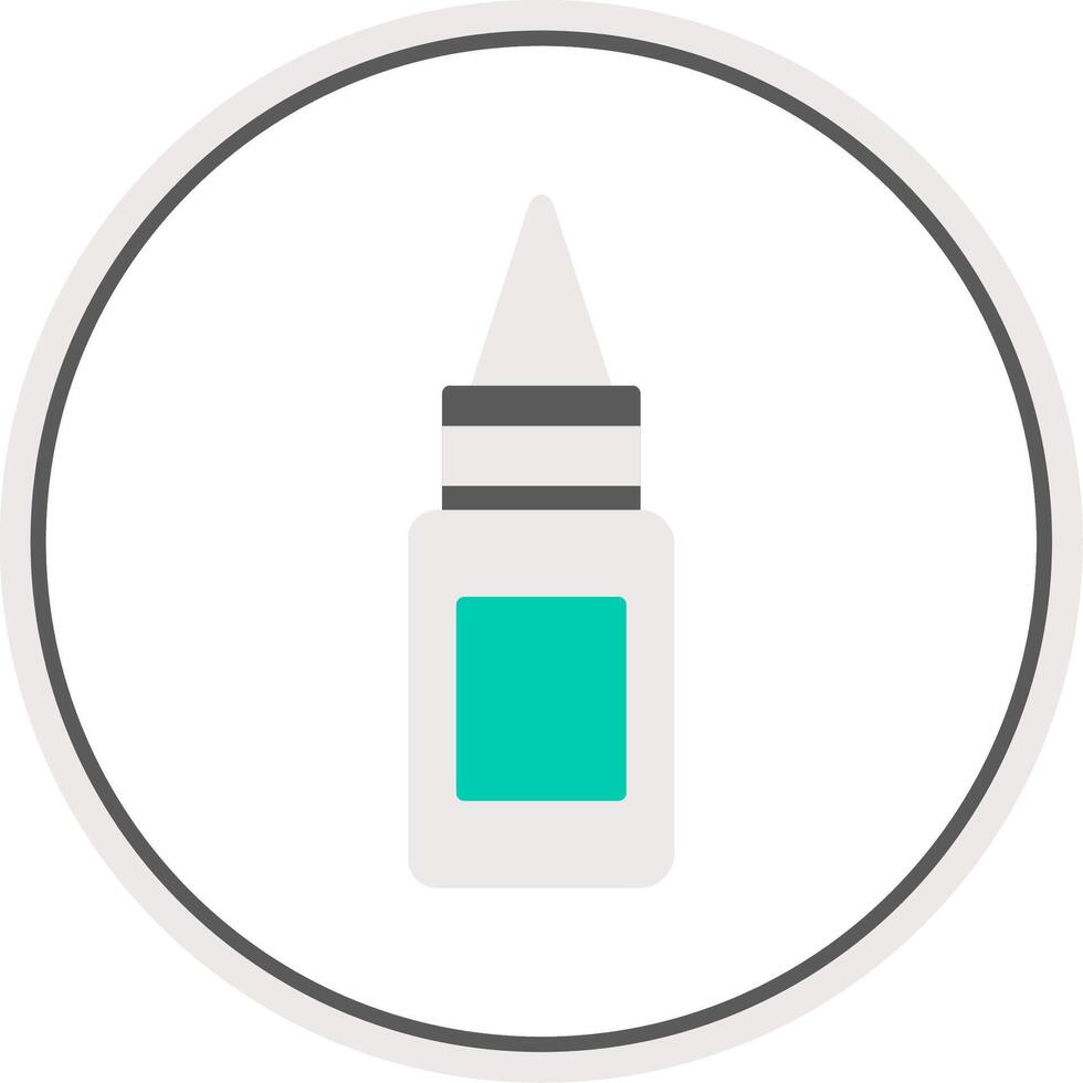 Bottle Flat Circle Icon vector