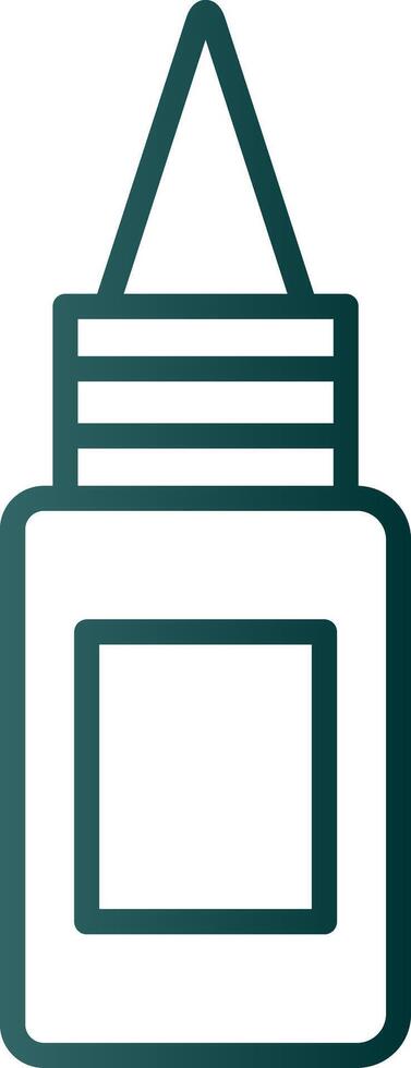 Bottle Line Gradient Icon vector
